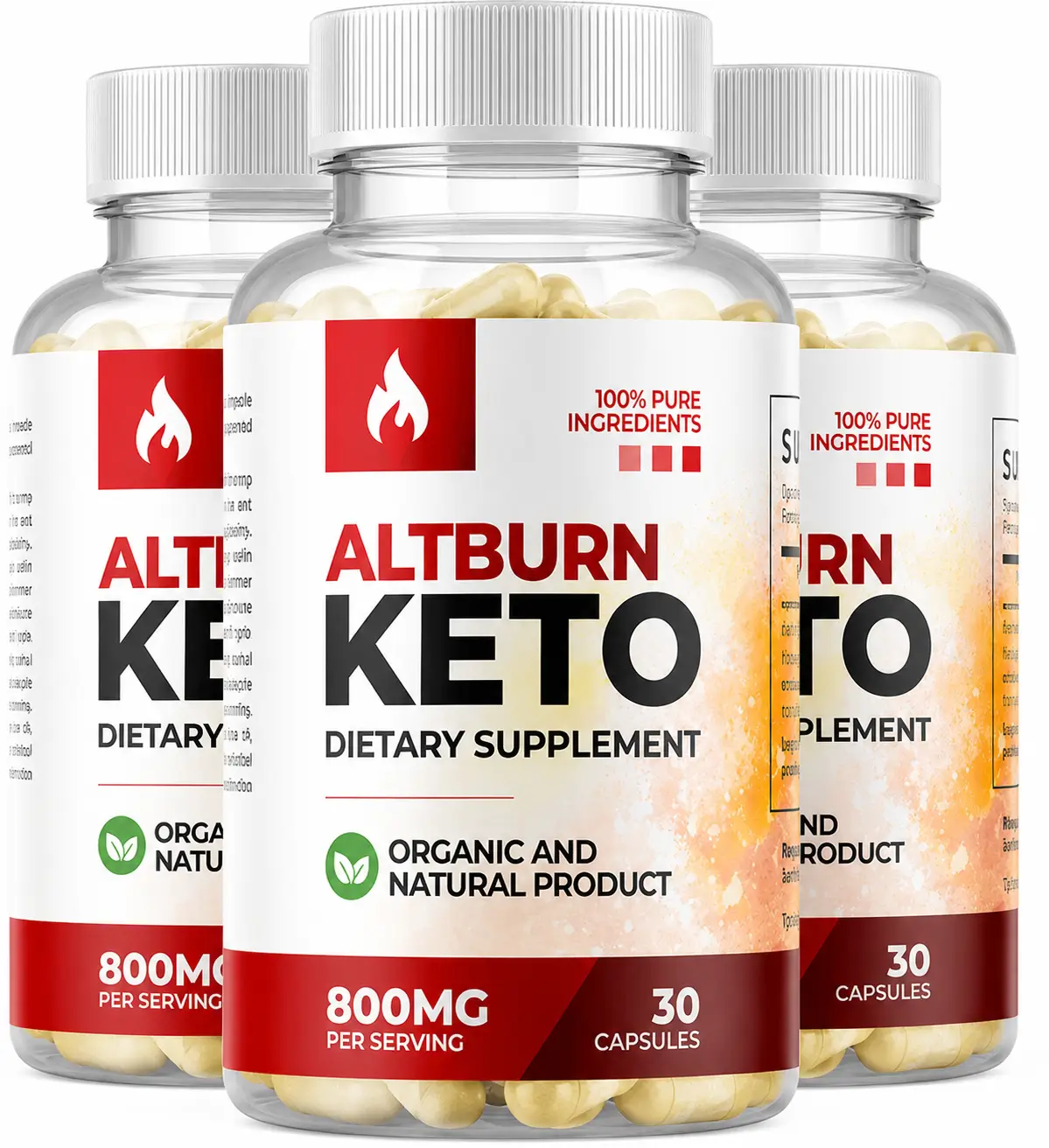 AltBurn Keto Capsules three bottle bundle
